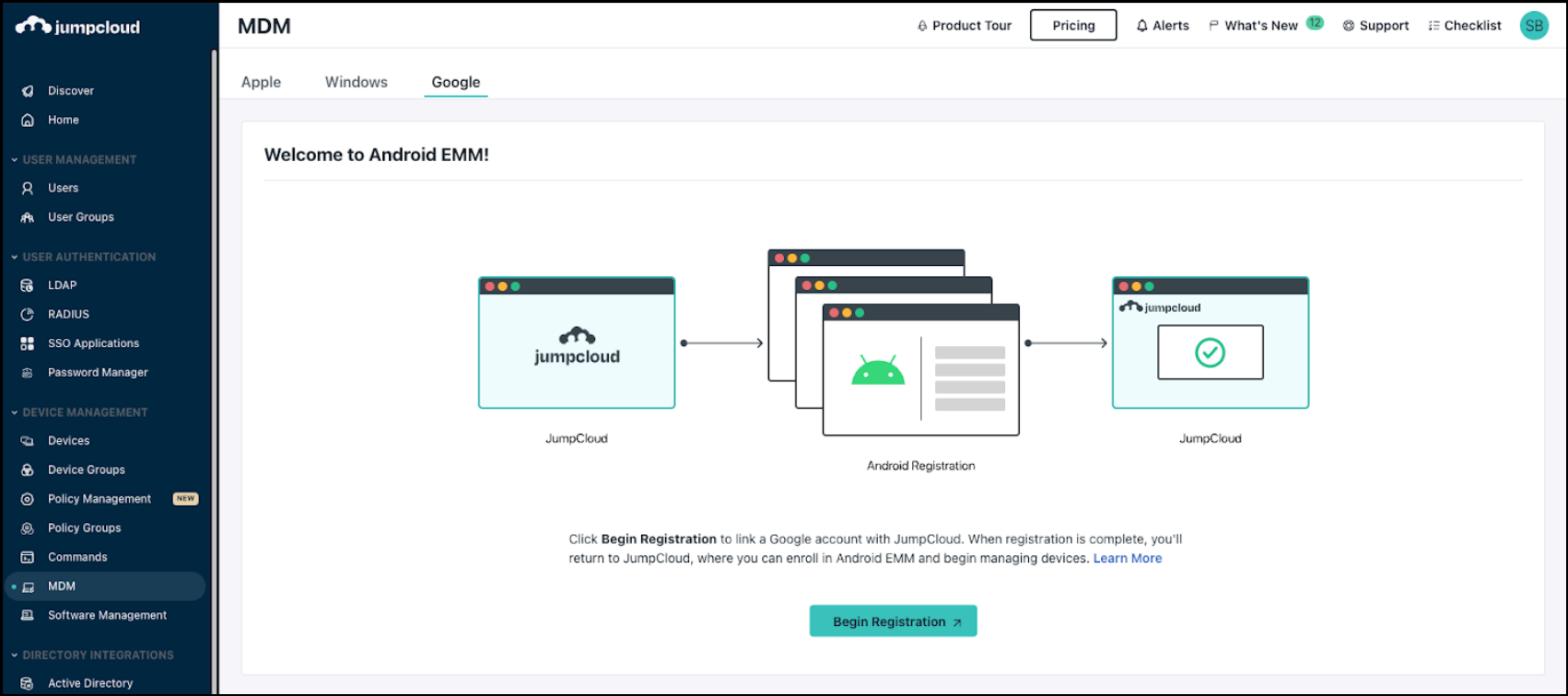 Jumpcloud Dashboard