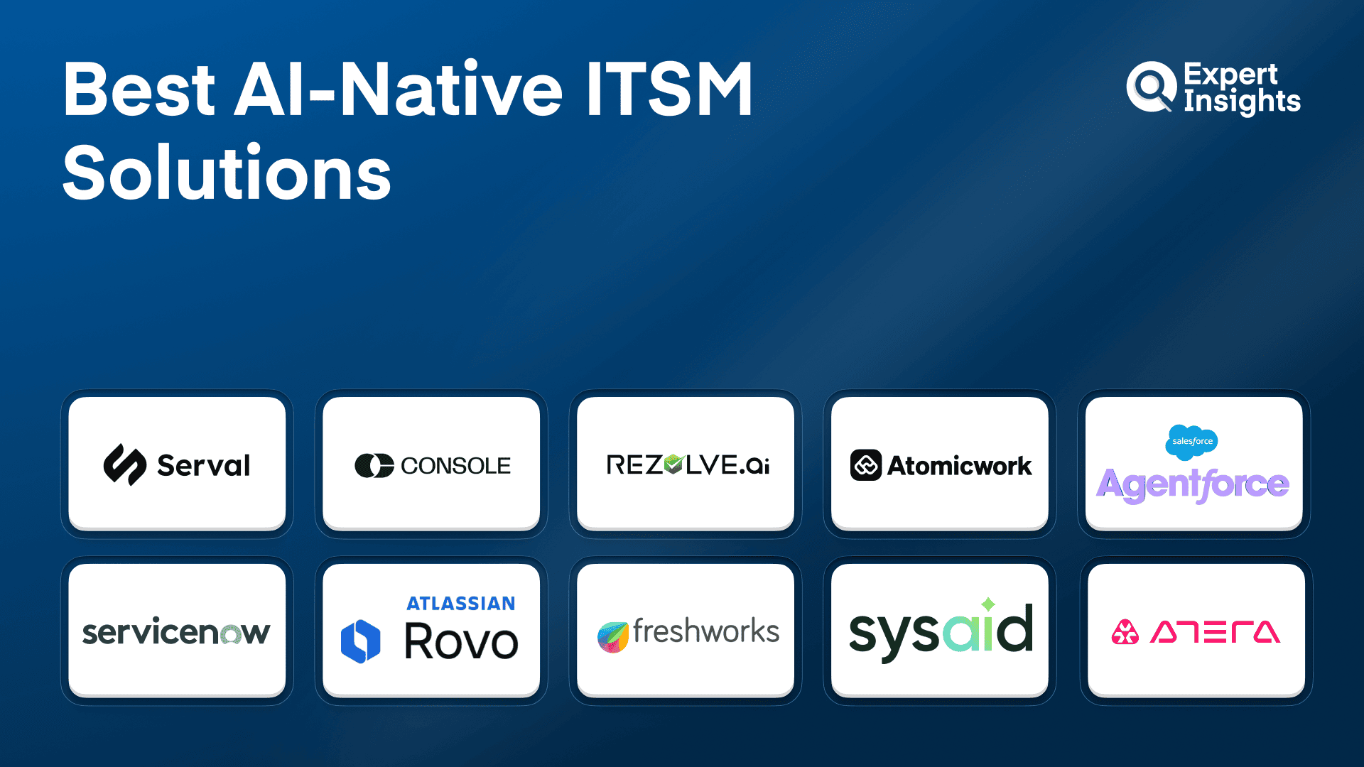Best AI-Native ITSM Solutions