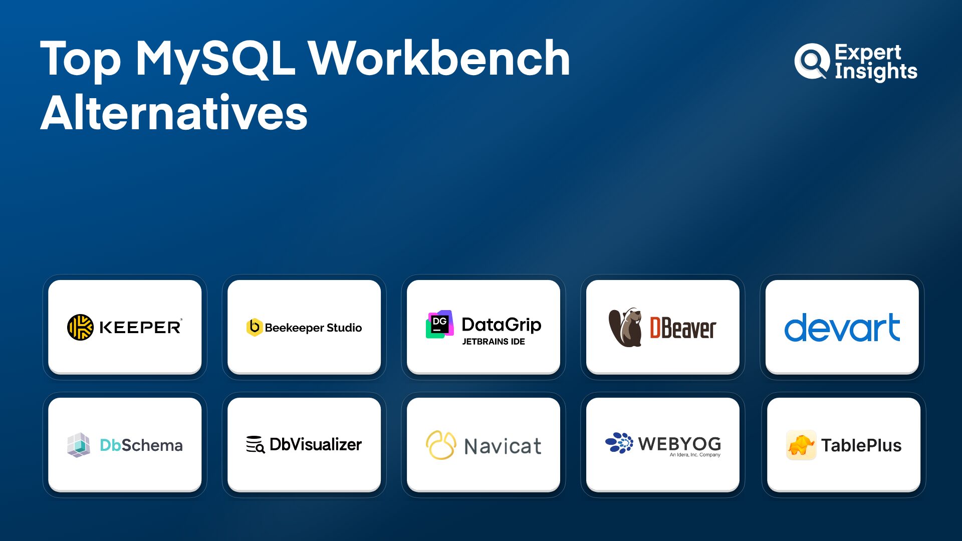 Best 10 MySQL Workbench Alternatives