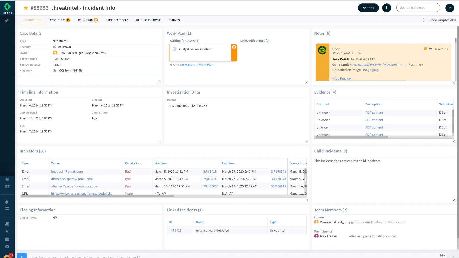 Palo Alto Dashboard